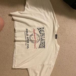 Large cropped Ralph Lauren tee